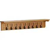 vidaXL Porte-manteau 90x16x16 cm Bois de chêne massif