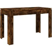 vidaXL Table de salle à manger chêne fumé 120x60x76 cm bois composite