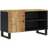 vidaXL Armoire TV 80x33x46 cm Bois massif de manguier & bois composite