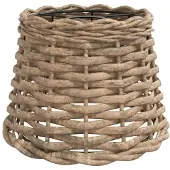 vidaXL Abat-jour Marron Ø20x15 cm osier