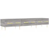 vidaXL Armoire TV Gris Sonoma 150x36x30 cm Bois composite
