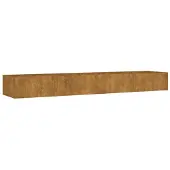 vidaXL Lit surélevé 360x80x40 cm acier corten