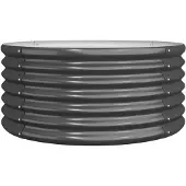 vidaXL Jardinière Acier galvanisé 80x80x36 cm Anthracite