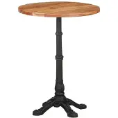 vidaXL Table de bistrot Ø60x76 cm Acacia massif