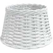 vidaXL Abat-jour blanc Ø38x23 cm osier