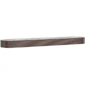 vidaXL Lit surélevé Acier revêtu par poudre 507x100x36 cm Marron