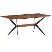 vidaXL Table de salle à manger 180x90x76 cm Mango massif