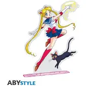 Abystyle Figurine 2D en acrylique XXL - SAILOR MOON : Sailor Moon et Luna