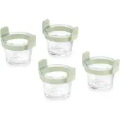 Lékué Mini Plat À Four Ø 11 Cm Pour Airfryer Lot De 4 Verre