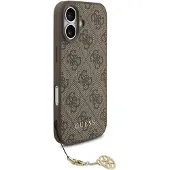 GUESS Coque 4G charm protection élégante design raffiné accessoire tendance (Apple iPhone 17), Coque pour téléphone portable, Marron
