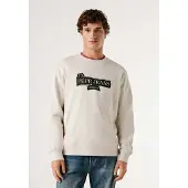 Pepe Jeans Sweat-shirt 'GUS' noir / blanc