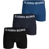 Björn Borg Boxers Lot de 3 Foncé Bleu Bleu foncé taille L