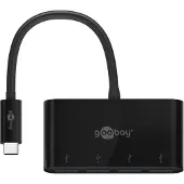 Goobay Adaptateur multiport 4x USB-C - connexion simultanée de 4x USB 3.0 A femelle vers USB-C mâle