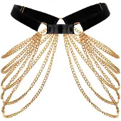 Kinky Diva Femmes, Ceinture, Ceinture de chaîne de luxe, Noir