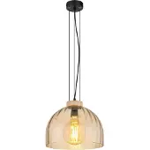 Globo Lampe suspendue Swanson noir Ø 30cm
