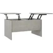 vidaXL Table basse gris béton 80x50x42,5 cm Bois composite
