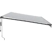 vidaXL Store automatique anthracite et blanc 600x300 cm