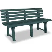 vidaXL Banc de jardin 145,5 cm plastique vert