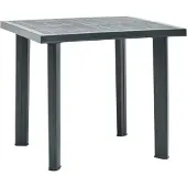 vidaXL Table de jardin vert 80x75x72 cm plastique