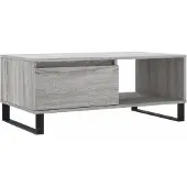 vidaXL Table basse Gris Sonoma 90x50x36,5 cm Bois composite
