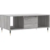 vidaXL Table basse Gris Sonoma 90x50x36,5 cm Bois composite