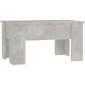 vidaXL Table basse gris béton 79x49x41 cm Bois composite