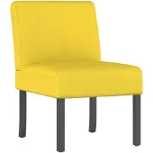 vidaXL Chaise rembourrée jaune clair Tissu