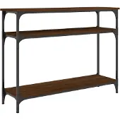 vidaXL Table console chêne marron 100x29x75 cm bois d'ingénierie