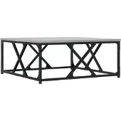 vidaXL Table basse Gris Sonoma 70x70x30 cm Bois composite