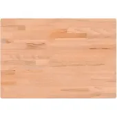 vidaXL Dessus de bureau 80x55x2,5 cm bois massif de hêtre