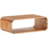 vidaXL Table basse 90x50x30 cm en bois massif d'acacia