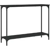 vidaXL Table console noir 101x30,5x75 cm bois d'ingénierie