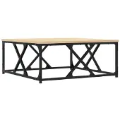vidaXL Table basse chêne Sonoma 70x70x30 cm Bois composite