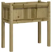 vidaXL Jardinière avec pieds 70x31x70 cm bois de pin imprégné