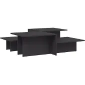 vidaXL Tables basses 2 pcs. Gris Bois composite
