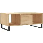 vidaXL Table basse en chêne Sonoma 90x50x36,5 cm Bois composite