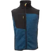 Payper Hommes, Gilet, Tour Strickweste, Multicolore, Noir, Bleu, (L)
