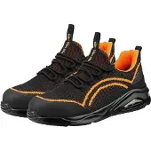 Neo Tools Chaussures de sécurité Chaussures de travail pour hommes et femmes Chaussures légères à embout en acier Respirantes, antidérapantes, avec embout en acier Neo Air S1 SR Orange 39-47 EU