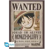 Abystyle Gbeye - One Piece Poster Wanted Luffy (52x38cm)