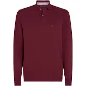 Tommy Hilfiger T-Shirt '1985 REGULAR LS POLO' bleu marine / rouge / bordeaux / blanc