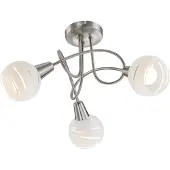 Globo Lampe de plafond Elliott Nickel 3-léger