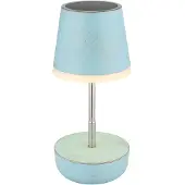 Globo Lampe de table solaire Felina bleu
