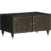 vidaXL Table basse 80x50x40 cm en bois massif de manguier