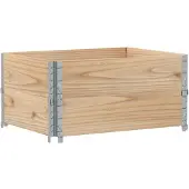 vidaXL Jardinière 80x60 cm bois de pin massif