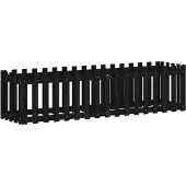 vidaXL Lit surélevé design lattes noir 200x50x50 cm pin massif