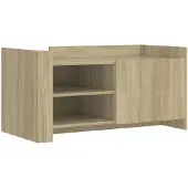 vidaXL Table basse en chêne Sonoma 100x50x50 cm Bois composite
