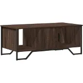 vidaXL Table basse marron imitation chêne 100x51x40 cm Bois composite