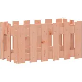 vidaXL Jardinière avec design de clôture 60x30x30 cm douglas massif