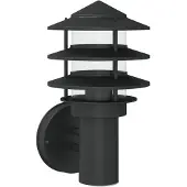 vidaXL Applique murale d'extérieur noir acier inoxydable