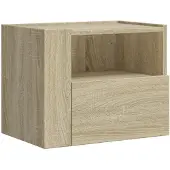 vidaXL Table de chevet murale chêne sonoma 45x30x35 cm